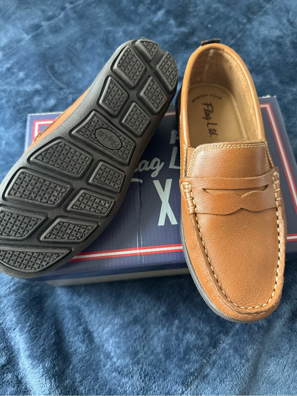 Tan Leather Penny Loafers